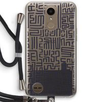 Moroccan Print: LG K10 (2017) Transparant Hoesje met koord Moroccan Print: LG K10 (2017) Transparant Hoesje met koord