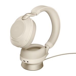 Jabra Evolve2 85, UC Stereo Headset Bedraad en draadloos Hoofdband Kantoor/callcenter USB Type-C Bluetooth Beige