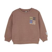 Daily7 winter sweater jongens - roze - oversized/print