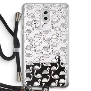 Zwanen: Honor 6X Transparant Hoesje met koord