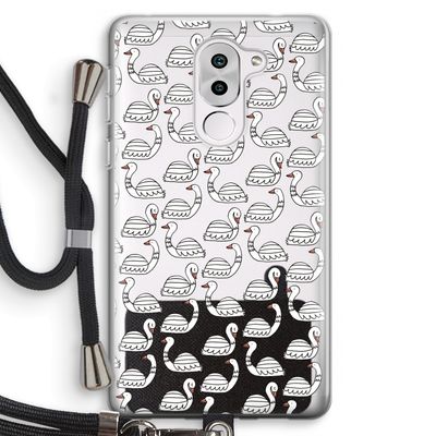 Zwanen: Honor 6X Transparant Hoesje met koord
