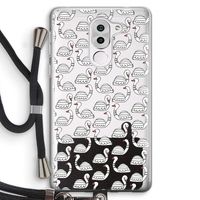 Zwanen: Honor 6X Transparant Hoesje met koord