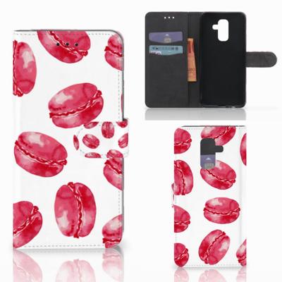 Samsung Galaxy A6 Plus 2018 | Book Cover | Pink Macarons