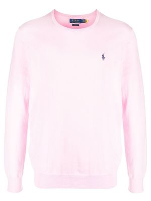 Polo Ralph Lauren pull à logo brodé - Rose