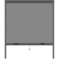 Raammuggennet L125 x H145 cm in antracietgrijs aluminium - In te korten in breedte en hoogte