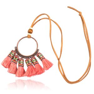 Deja Boho Tassel Ketting - Roze