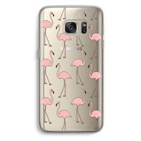 Anything Flamingoes: Samsung Galaxy S7 Transparant Hoesje