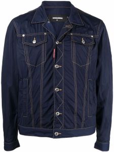 DSQUARED2 veste en jean à boutonnière - Bleu