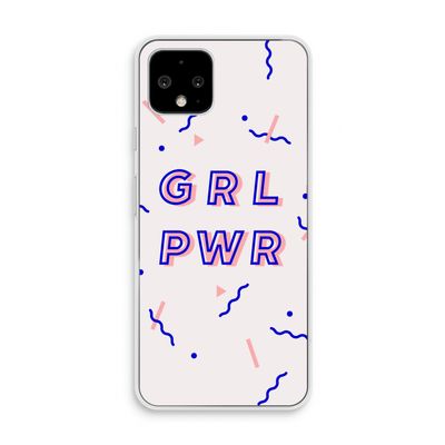 GRL PWR: Pixel 4 Transparant Hoesje