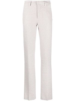 Alessandra Rich pantalon évasé à sequins - Rose