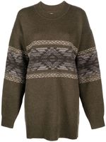 MARANT ÉTOILE pull Avril en maille Fair Isle - Vert