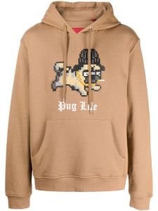 Mostly Heard Rarely Seen 8-Bit hoodie Pug Life - Marron