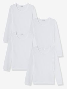Set van 4 T-shirts wit