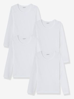 Set van 4 T-shirts wit