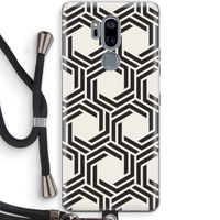 Geometrisch patroon: LG G7 Thinq Transparant Hoesje met koord
