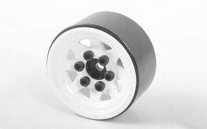 RC4WD Stamped Steel 1.0'' Stock Beadlock Wheels (White) (Z-W0111)