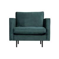 BePureHome Rodeo Classic Fauteuil - Velvet - Teal