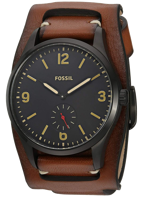 Horlogeband Fossil FS5243 Onderliggend Leder Bruin 22mm