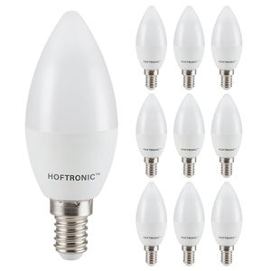 10x E14 LED Lamp - 2,9 Watt 250 lumen - 4000K neutraal wit licht - Kleine fitting - Vervangt 35 Watt - C37 kaarslamp