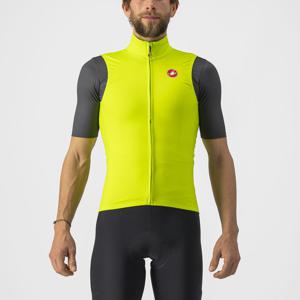 Castelli Pro thermal mid fietsvest mouwloos geel/groen heren XL