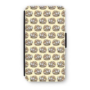 Slapende poes: iPhone X Flip Hoesje