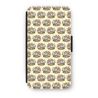 Slapende poes: iPhone X Flip Hoesje