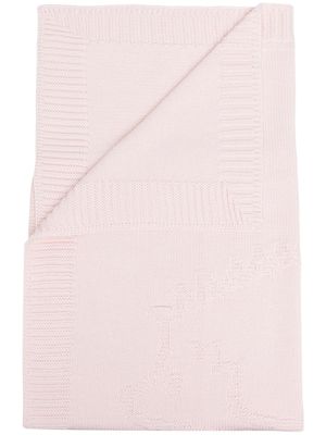 Tartine Et Chocolat couverture en maille à motif de hérisson - Rose