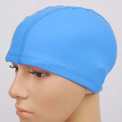 Volwassen waterdichte PU coating rekbare zwemmen GLB houden lang haar droge oor bescherming zwemmen GLB (blauw)