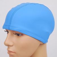Volwassen waterdichte PU coating rekbare zwemmen GLB houden lang haar droge oor bescherming zwemmen GLB (blauw)