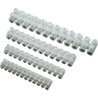 BKL Electronic 073400/10 Kroonsteen Flexibel: - Massief: 4-4 mm² Aantal polen: 12 10 stuk(s) Wit - thumbnail