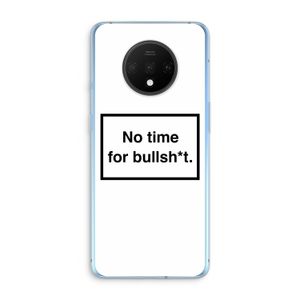 No time: OnePlus 7T Transparant Hoesje