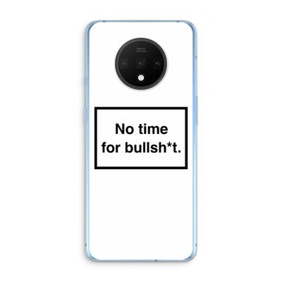 No time: OnePlus 7T Transparant Hoesje