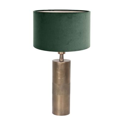 Steinhauer Chique schemerlampBassiste R met groene velours kap - 3423BR