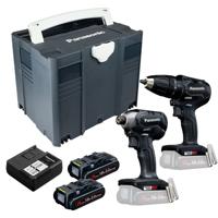 Panasonic Tools EYC241PN2G Accu combiset 2-delig (EY79A3 + EY76A1) 14,4/18V 3.0Ah in Systainer Panasonic Tools EYC241PN2G Accu combiset 2-delig (EY79A3 + EY76A1) 14,4/18V 3.0Ah in Systainer