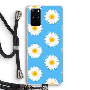 Margrietjes: Samsung Galaxy S20 Plus Transparant Hoesje met koord