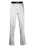 TOM FORD pantalon de jogging à bande logo - Gris