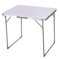 CM Camping tafel - aluminium - lichtgewicht - wit - 80 x 60 x 70 cm