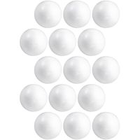 15x Beschilderbare piepschuim ballen/bollen 4 cm