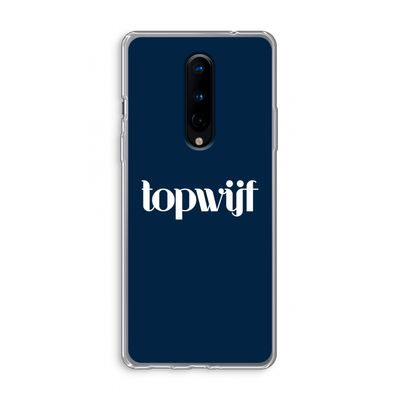 Topwijf Navy: OnePlus 8 Transparant Hoesje