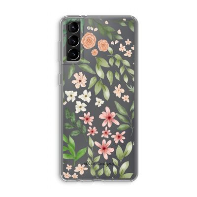 Botanical sweet flower heaven: Samsung Galaxy S21 Plus Transparant Hoesje