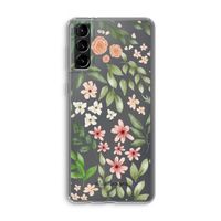 Botanical sweet flower heaven: Samsung Galaxy S21 Plus Transparant Hoesje