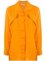 Hermès Pre-Owned chemise à poches poitrine oversize - Orange