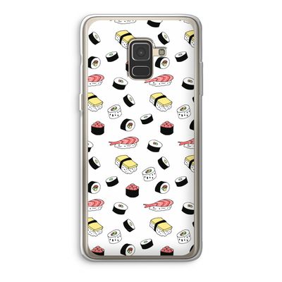 Sushi time: Samsung Galaxy A8 (2018) Transparant Hoesje