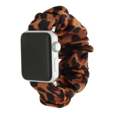 Apple Watch Nylon Scrunchie Band - Panter Bruin - 38, 40, 41 & 42mm - SM Apple Watch Nylon Scrunchie Band - Panter Bruin - 38, 40, 41 & 42mm - SM