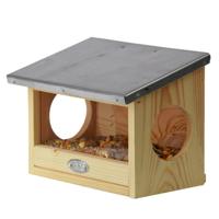 Best for birds Houten eekhoorn voederhuis - 25 x 19 cm - Woonhuisjes voor eekhoorns - voederhuisje