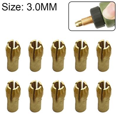 10 PC's drie-klauw koper klem moer voor elektrische molen hulpstukken boring diameter: 3.0mm