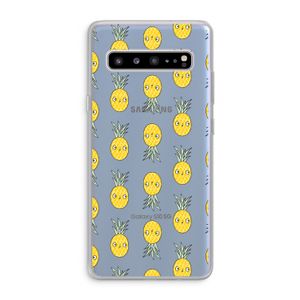 Ananas: Samsung Galaxy S10 5G Transparant Hoesje