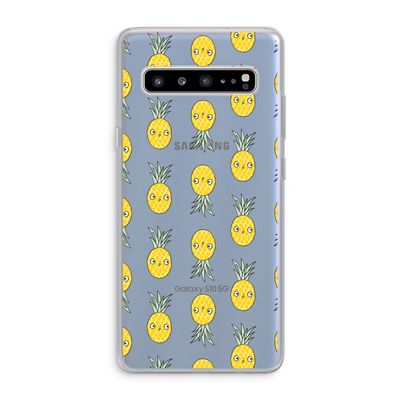 Ananas: Samsung Galaxy S10 5G Transparant Hoesje