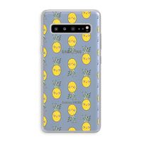Ananas: Samsung Galaxy S10 5G Transparant Hoesje