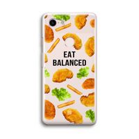 Eat Balanced: Google Pixel 3 Transparant Hoesje